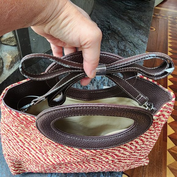 NWT Liz Claiborne Straw Clutch Handbag - Picture 12 of 14